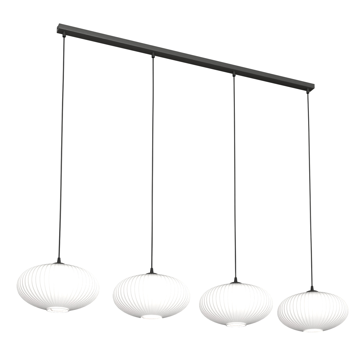 Emibig Coco függőlámpa 4x15 W fehér-fekete 1376/4