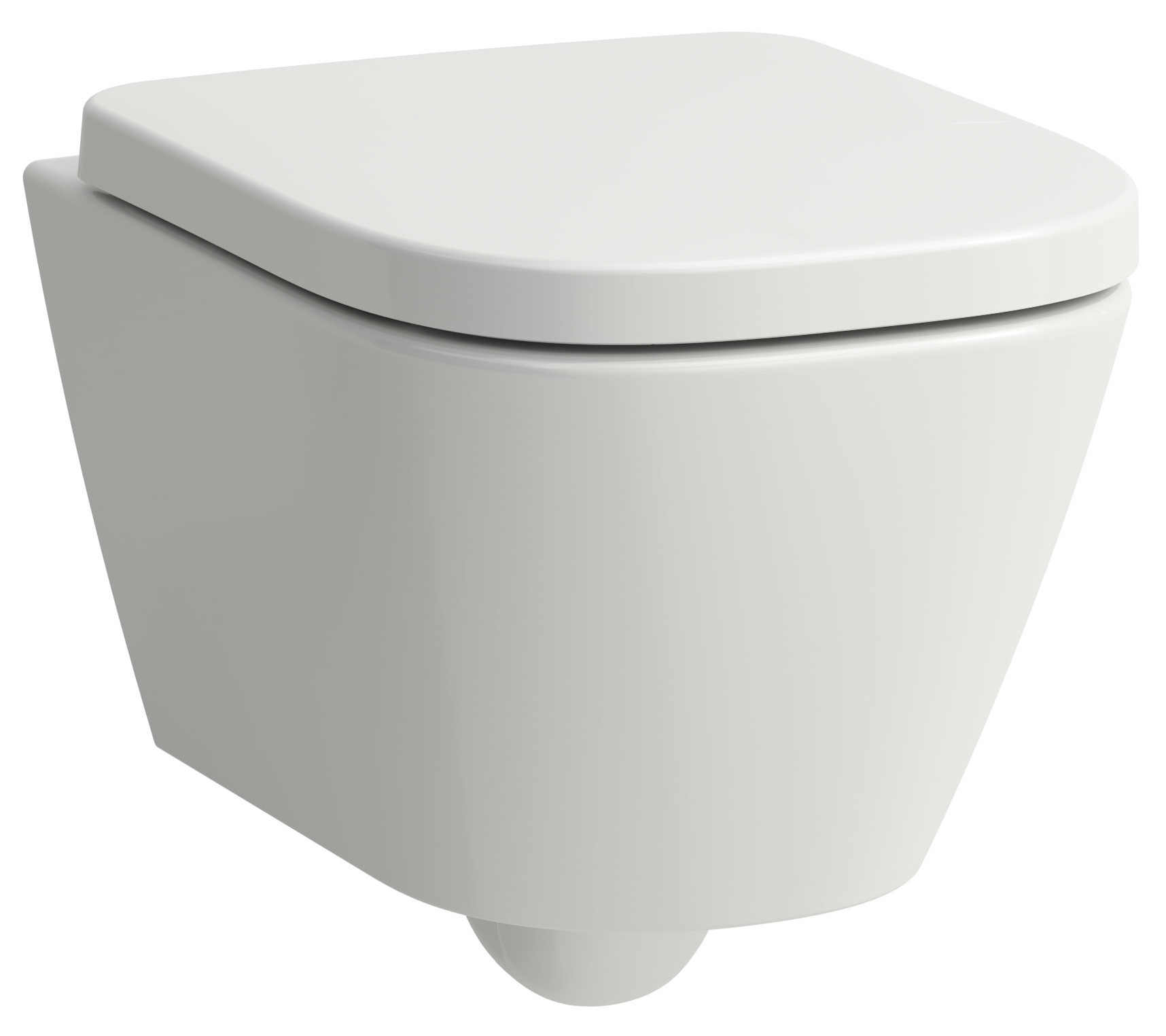 Laufen Meda wc csésze függesztett perem nélkül mély öblítéssel fehér fényes H8201134000001