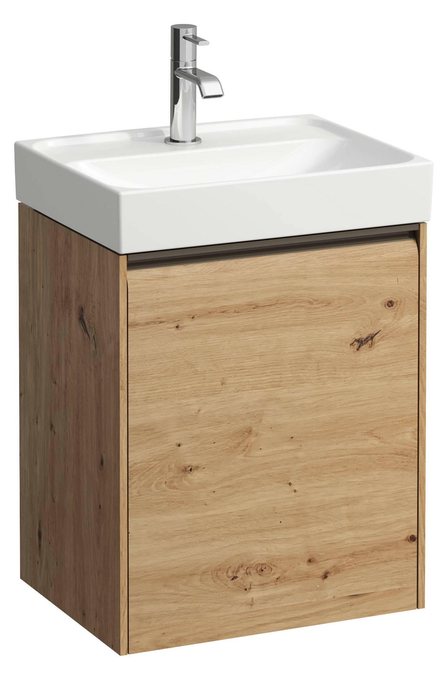 Laufen Meda szekrény 43.7x33.9x51.5 cm mosdókagyló alá akasztható tölgy H4215410112671