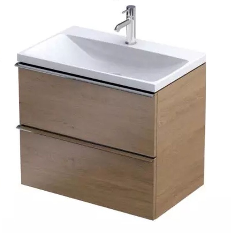 Oristo Etna szekrény 60x38x50 cm mosdókagyló alá akasztható tölgy OR52C-SD2S-60-78