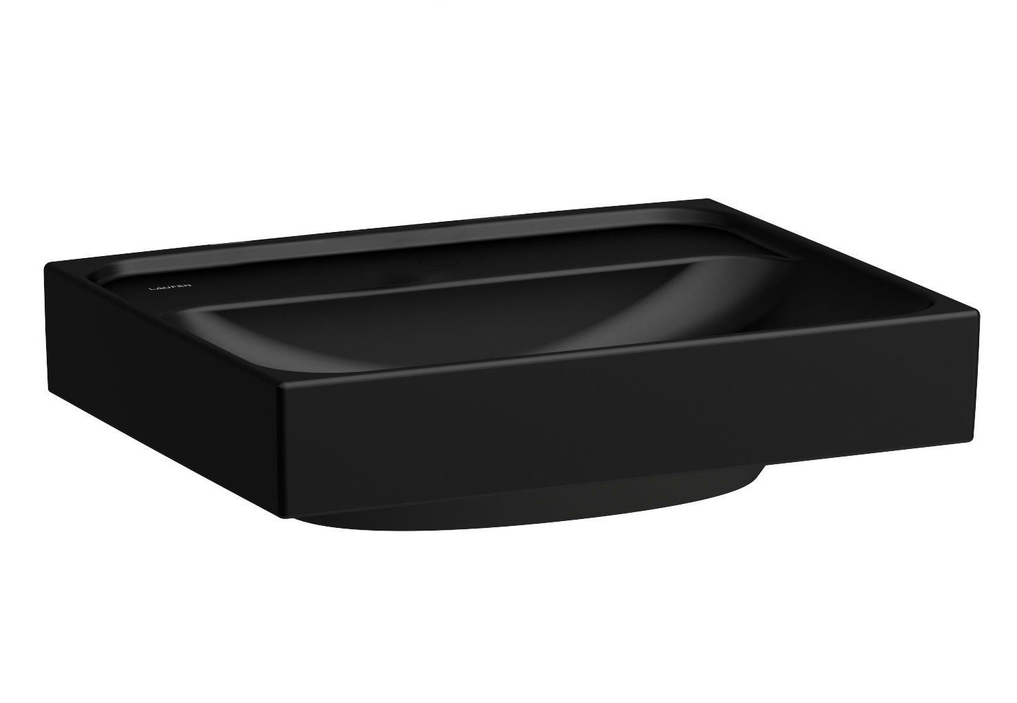 Laufen Meda mosdótál 45x35 cm négyszögletes klasszikus-beépíthető fekete H8151117161091