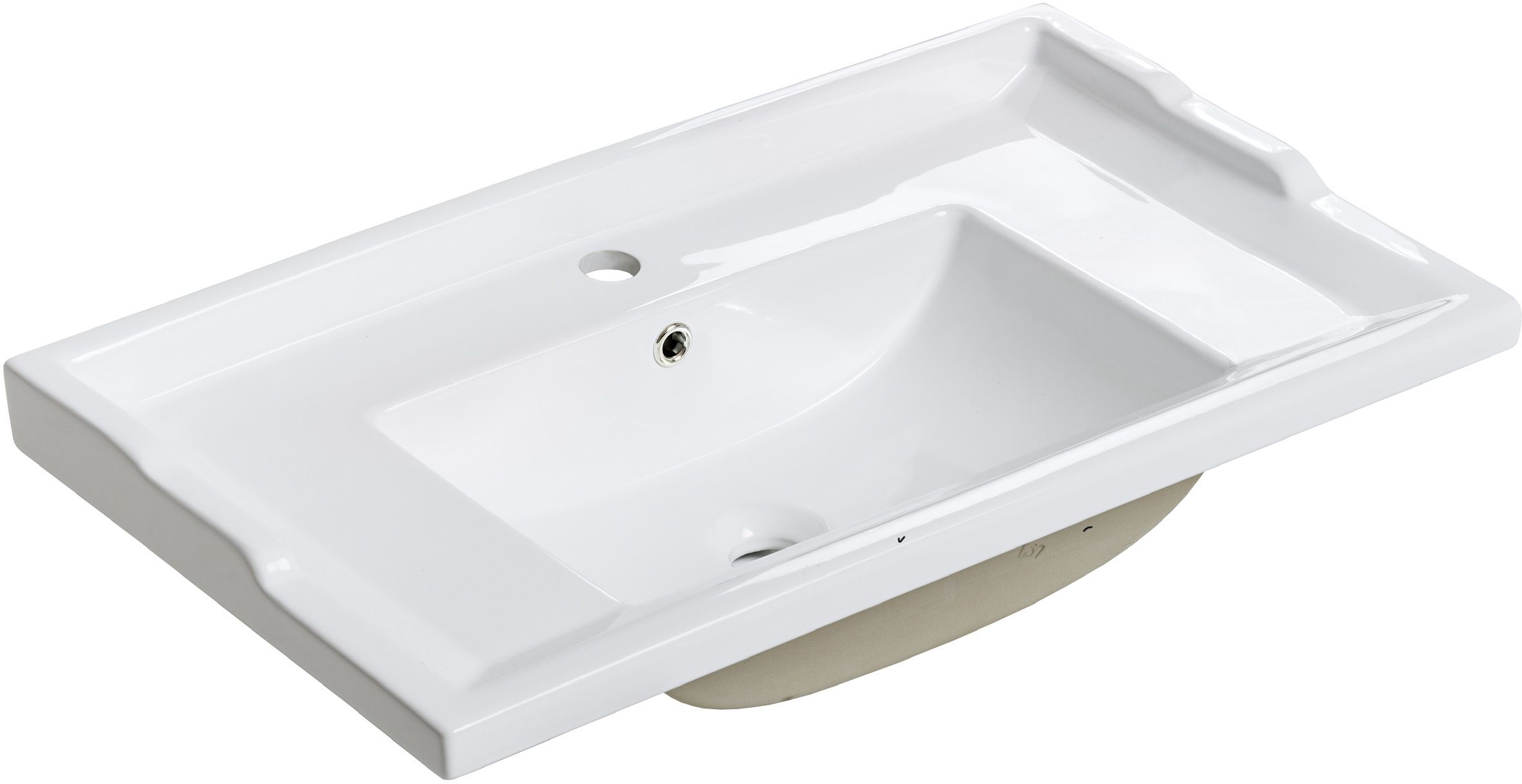 Comad Retro mosdótál 81x46 cm négyszögletes beépíthető fehér UM - CFP F80 RETRO DP(YS27312-80)