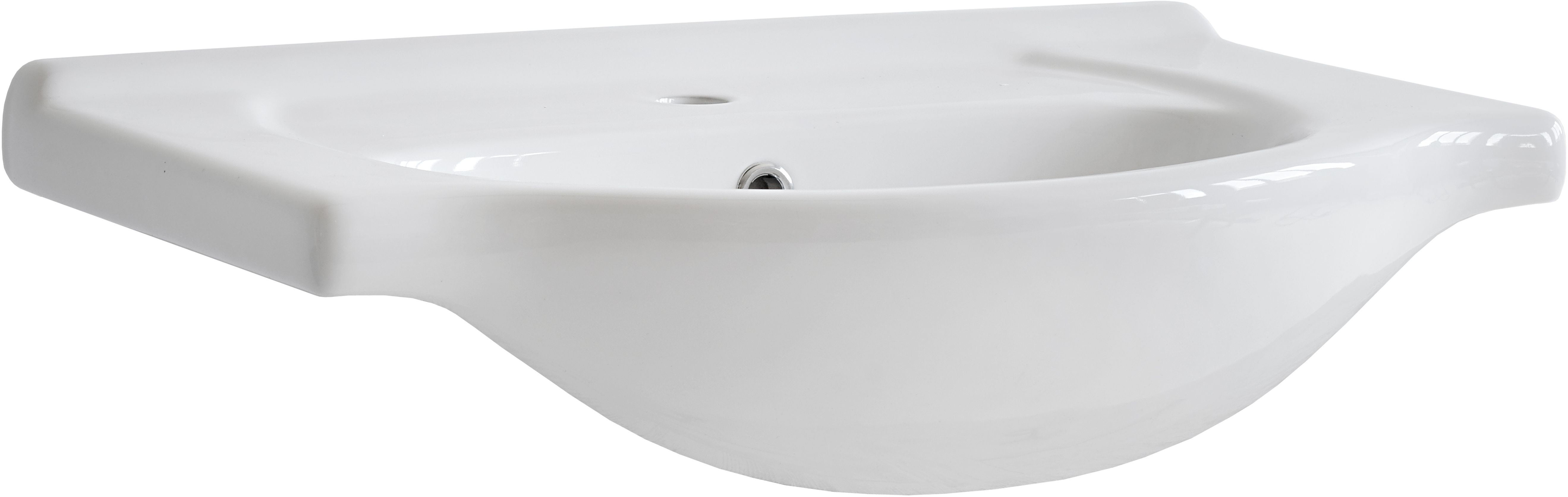 Comad Vintage mosdótál 65x44 cm félkör alakú beépíthető fehér UM- CFP 65 DP(YS27201-65)
