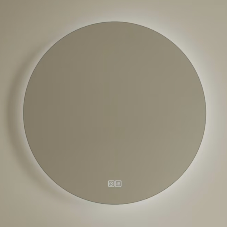 Kronenbach Moon tükör 100x100 cm kerek világítással páramentesítő fóliával KBM100