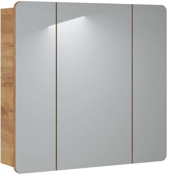 Comad Aruba szekrény 80x16x75 cm tükörrel tölgy ARUBA 843 -80CM FSC