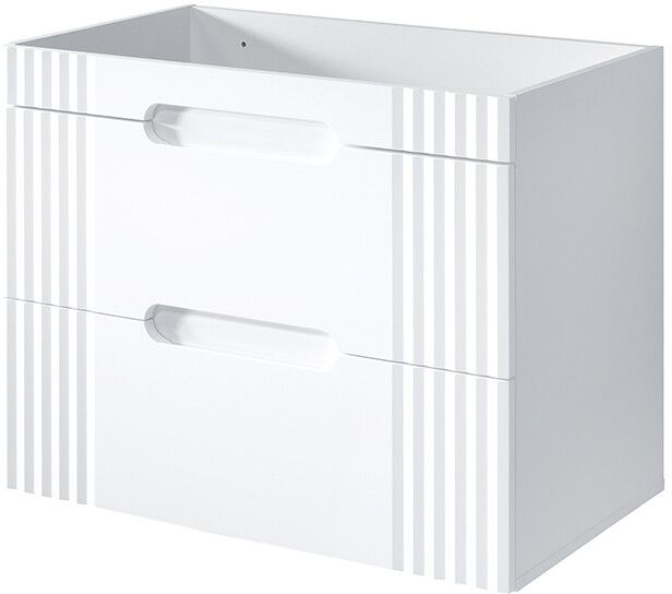 Comad Fiji szekrény 80x46x62 cm mosdókagyló alá akasztható fehér FIJI WHITE 82-80-D-2S