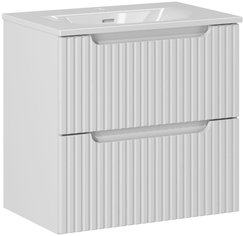 Készlet szekrény Comad Nova White NOVA WHITE 82-60-2S, mosdótál Comad SKY 3 SKY 3 60CM DP (E-8099-3-60)