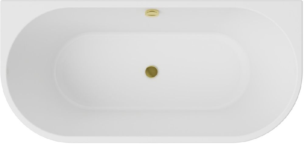 Besco Vica New fal mellé szerelhető fűrdőkád 160x80 cm ovális fehér #WAS-160VNCZ