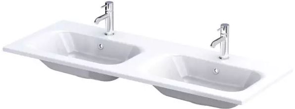 Oristo Are mosdótál 121x46 cm négyszögletes beépíthető fehér UME-AR-120-92-D