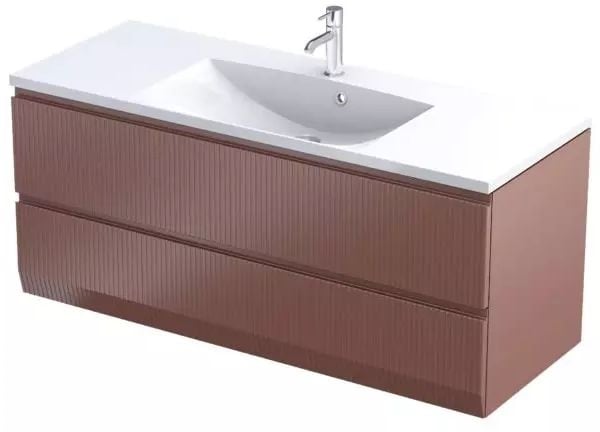 Oristo Brylant szekrény 119.6x45.5x50 cm mosdókagyló alá akasztható OR36-SD2S-120-19R