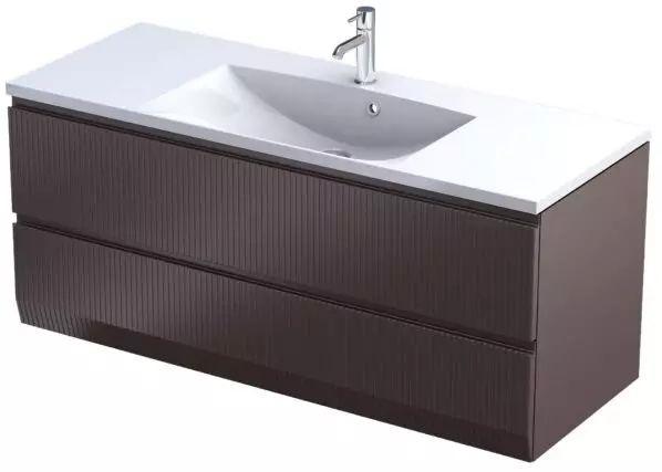 Oristo Brylant szekrény 119.6x45.5x50 cm mosdókagyló alá akasztható OR36-SD2S-120-21R