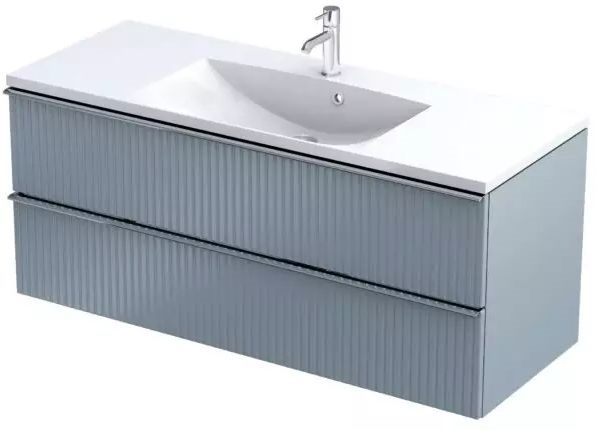Oristo Etna szekrény 119.6x45.5x50 cm mosdókagyló alá akasztható szürke OR52-SD2S-120-16R