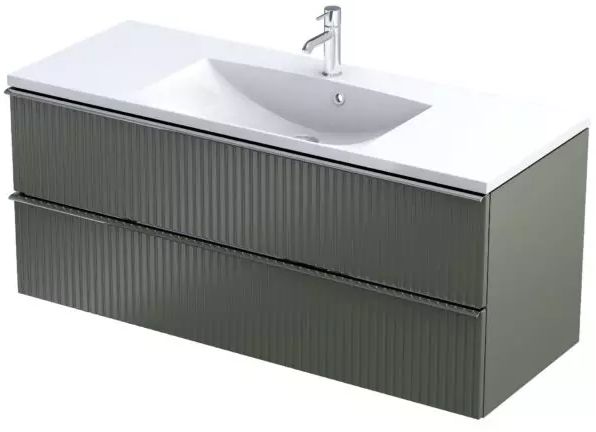 Oristo Etna szekrény 119.6x45.5x50 cm mosdókagyló alá akasztható OR52-SD2S-120-17R