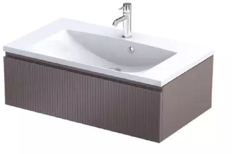Oristo Brylant szekrény 79.6x45.5x25 cm mosdókagyló alá akasztható bézs OR36-SD1S-80-21R