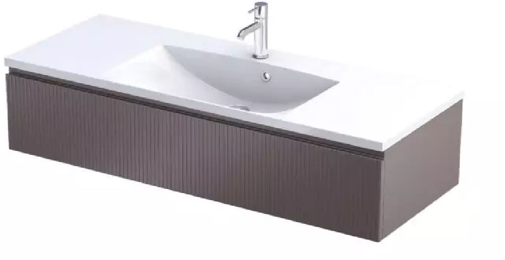 Oristo Brylant szekrény 119.6x45.5x25 cm mosdókagyló alá akasztható bézs OR36-SD1S-120-21R