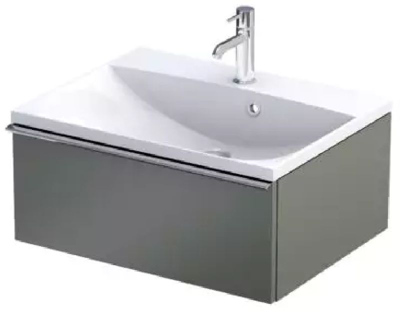 Oristo Etna szekrény 59.6x45.5x25 cm mosdókagyló alá akasztható zöld OR52-SD1S-60-17