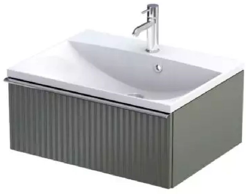 Oristo Etna szekrény 59.6x45.5x25 cm mosdókagyló alá akasztható zöld OR52-SD1S-60-17R