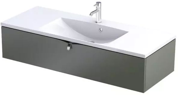 Oristo Siena szekrény 119.6x45.5x25 cm mosdókagyló alá akasztható OR45-SD1S-120-17