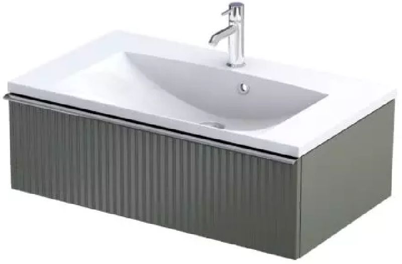 Oristo Etna szekrény 79.6x45.5x25 cm mosdókagyló alá akasztható zöld OR52-SD1S-80-17R