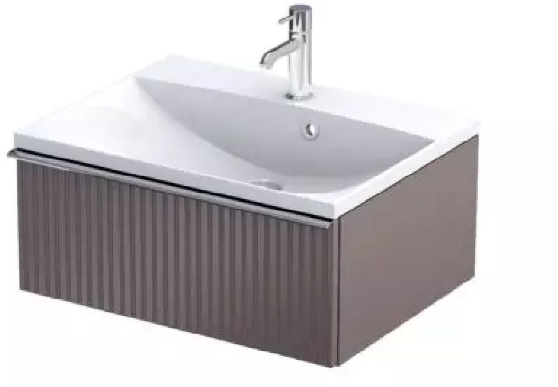 Oristo Etna szekrény 59.6x45.5x25 cm mosdókagyló alá akasztható bézs OR52-SD1S-60-21R