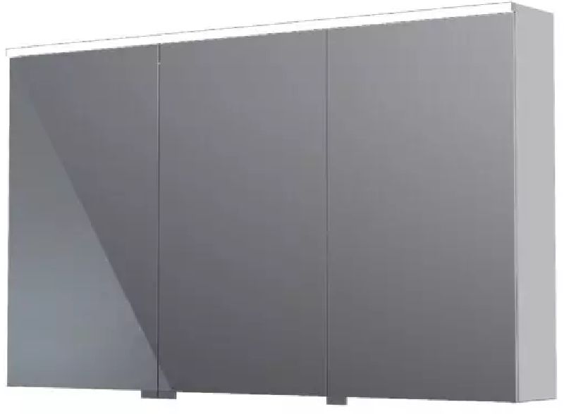 Oristo Geo szekrény 120x12.5x70 cm oldalra akasztható króm KI01-SGL3D-120-99