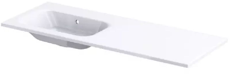 Oristo Uni mosdótál 121x46 cm négyszögletes beépíthető fehér UME-AR-120-92-L-BO