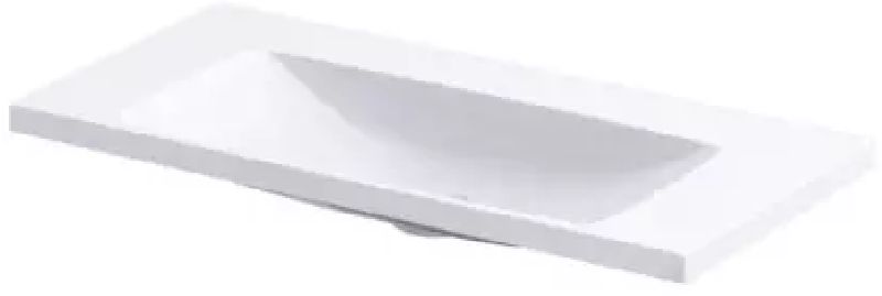 Oristo Compact mosdótál 80x38 cm négyszögletes beépíthető fehér UME-C-ET-80-92-BO
