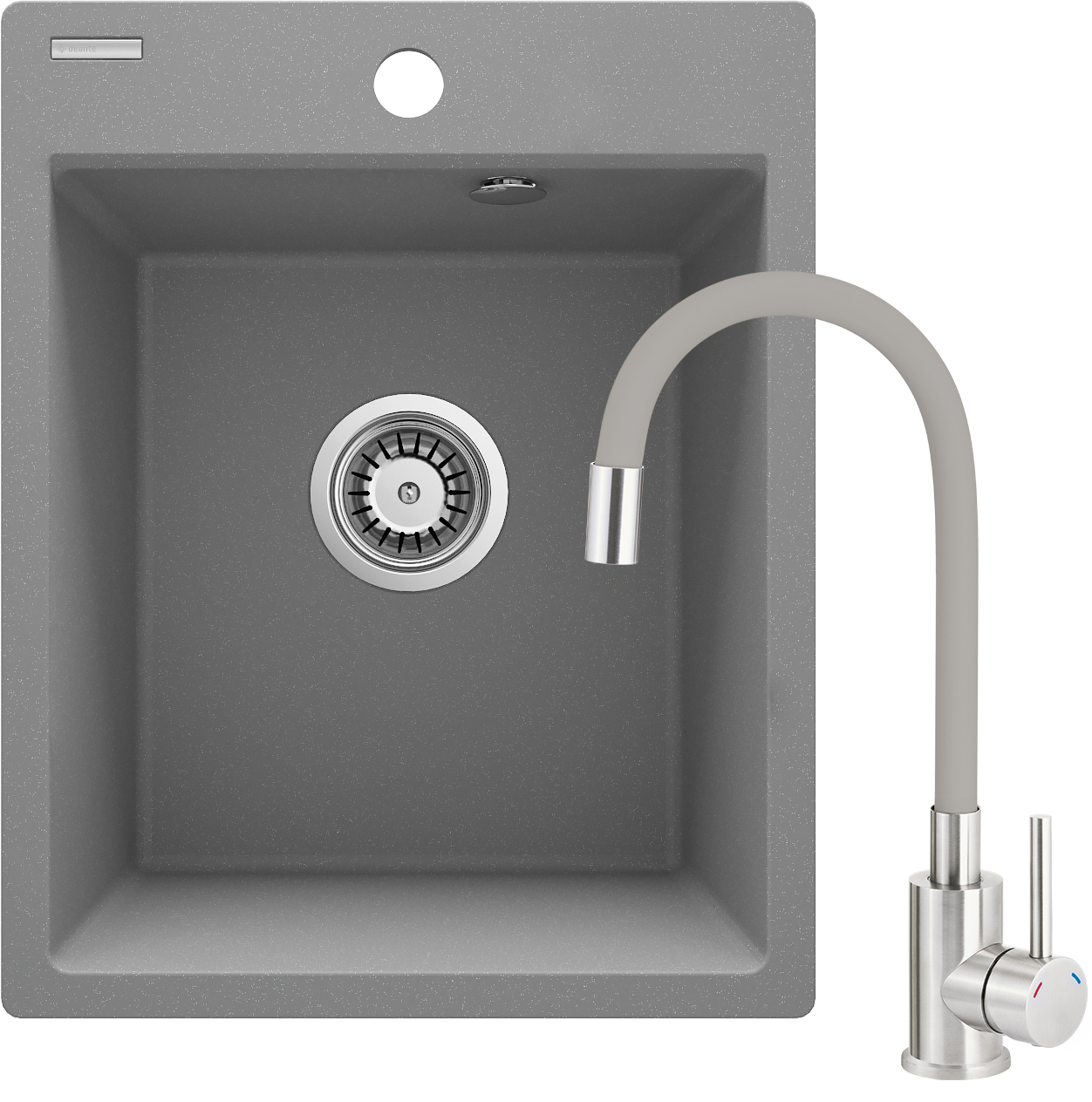 Deante Corio mosogató csapteleppel szürke/ ZRCPS103