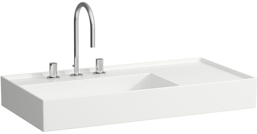 Laufen Kartell mosdótál 90x46 cm négyszögletes klasszikus-beépíthető fehér H8183380001111