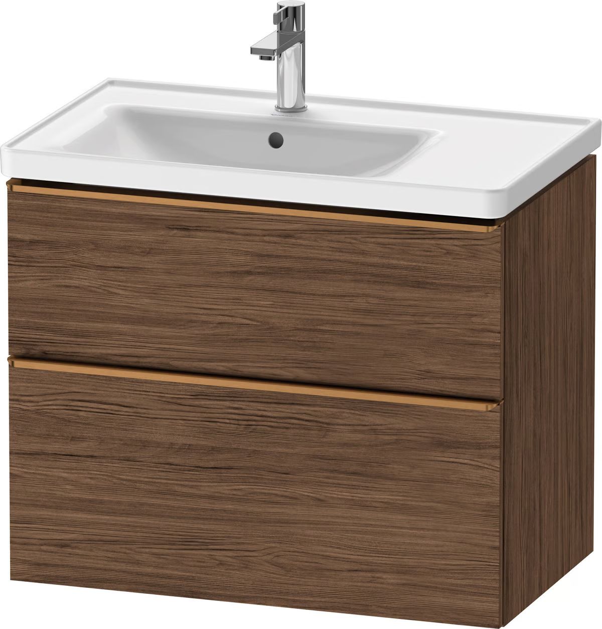 Duravit D-Neo szekrény 78.4xx62.5 cm mosdókagyló alá akasztható dió DE4357004210000