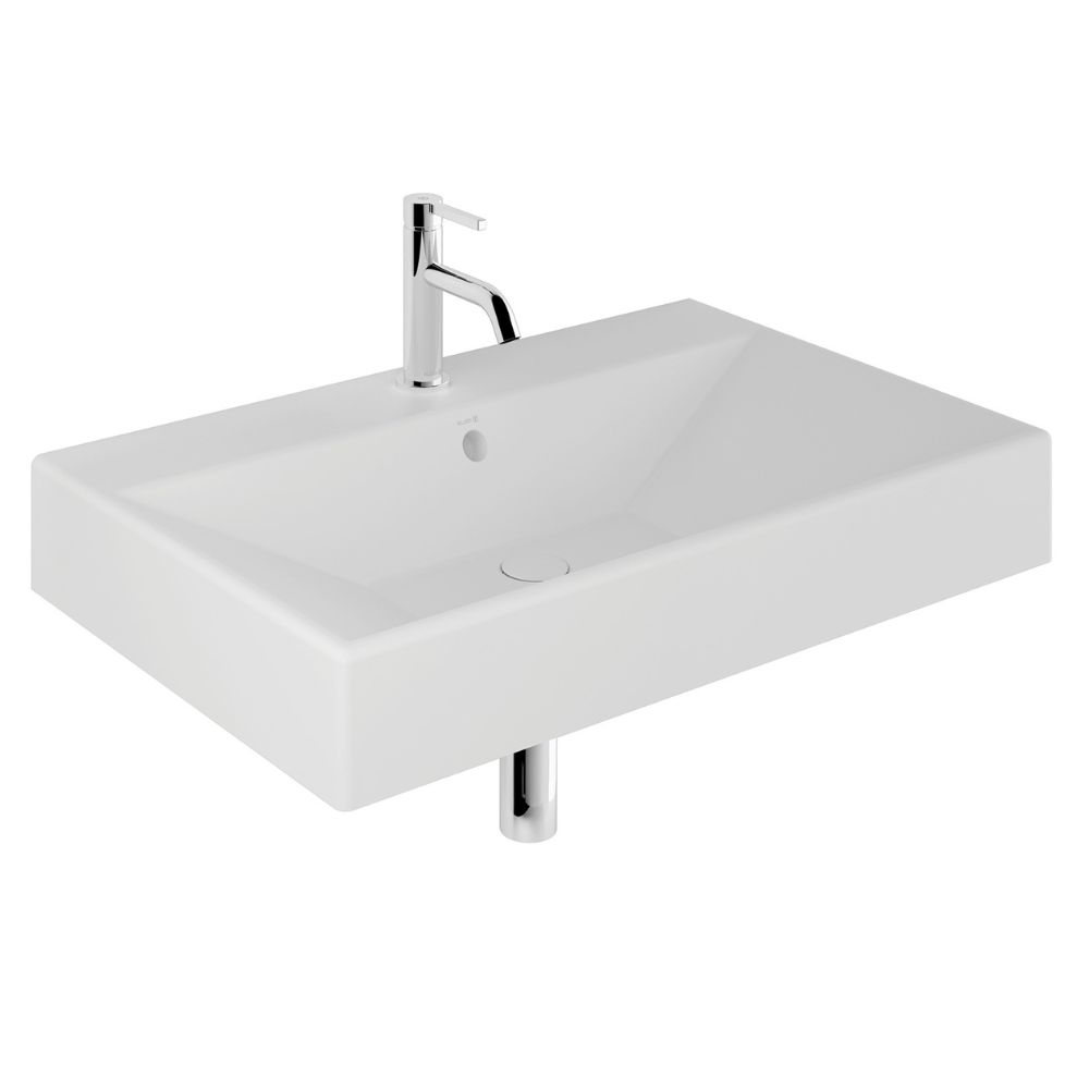 Kludi Resa mosdó dugóval 81x50 cm négyszögletes beépíthető-mosdótálak fehér 59WW8153