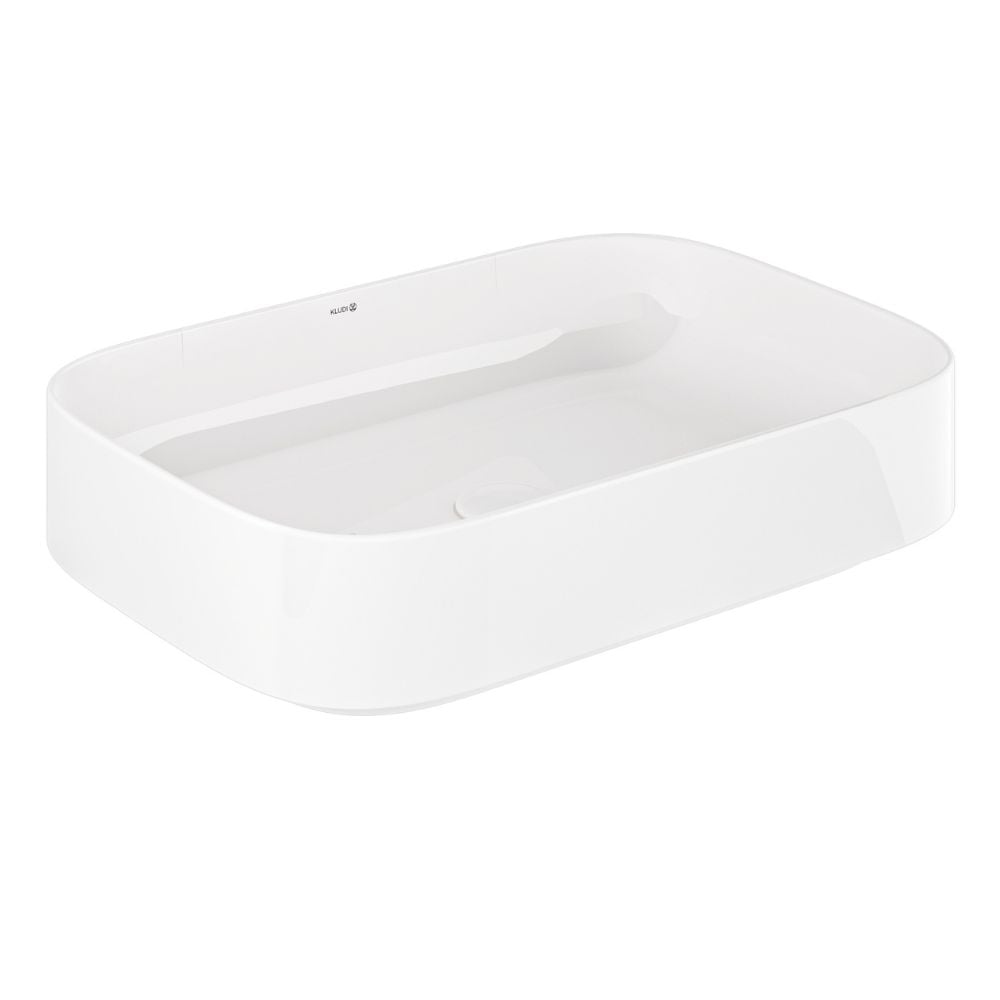 Kludi Resa S mosdó dugóval 60x40 cm négyszögletes mosdótálak fehér 58CW4043