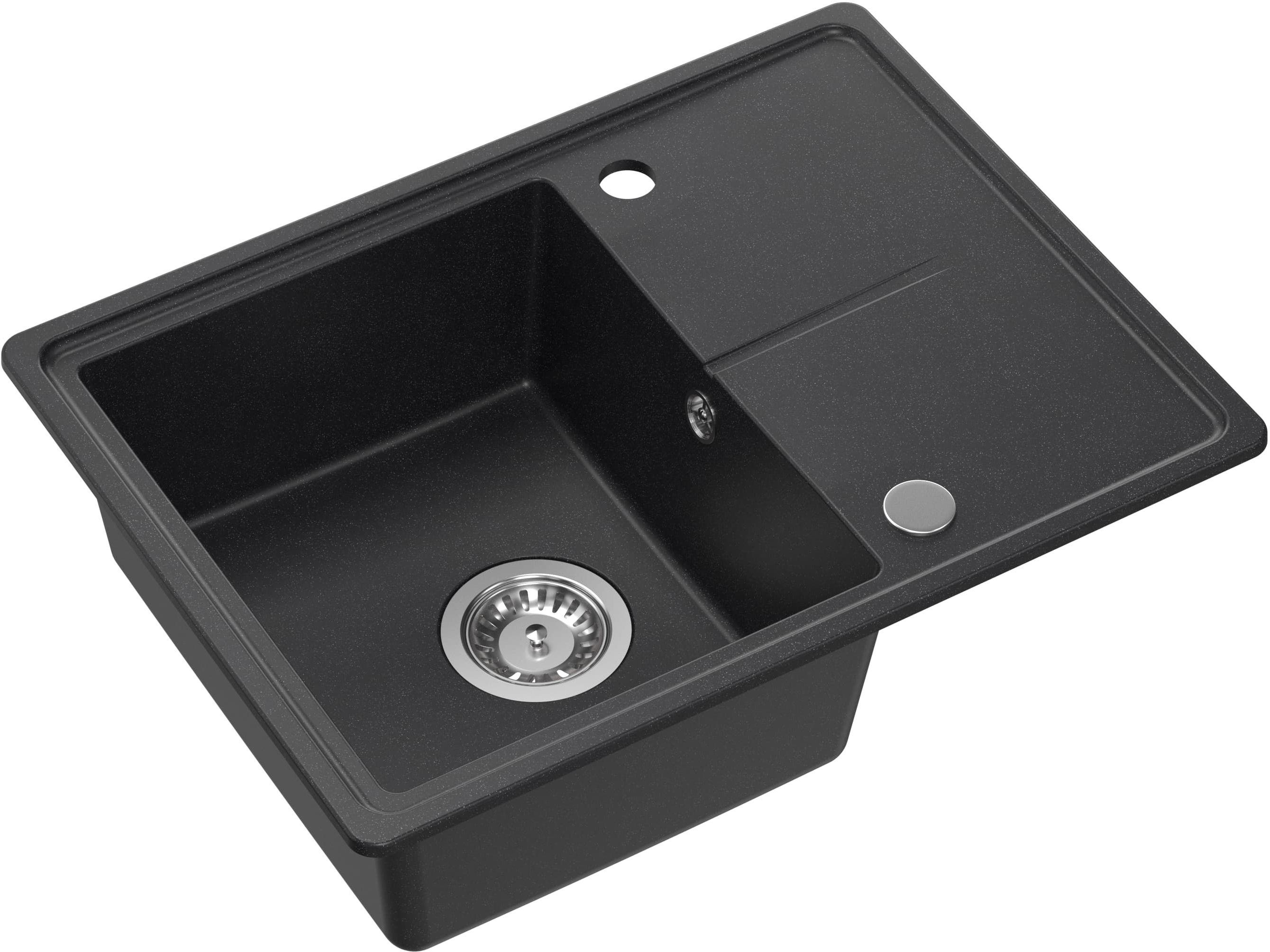 Quadron Tony graniteq mosogató 60x45 cm fekete HTO6045CZK