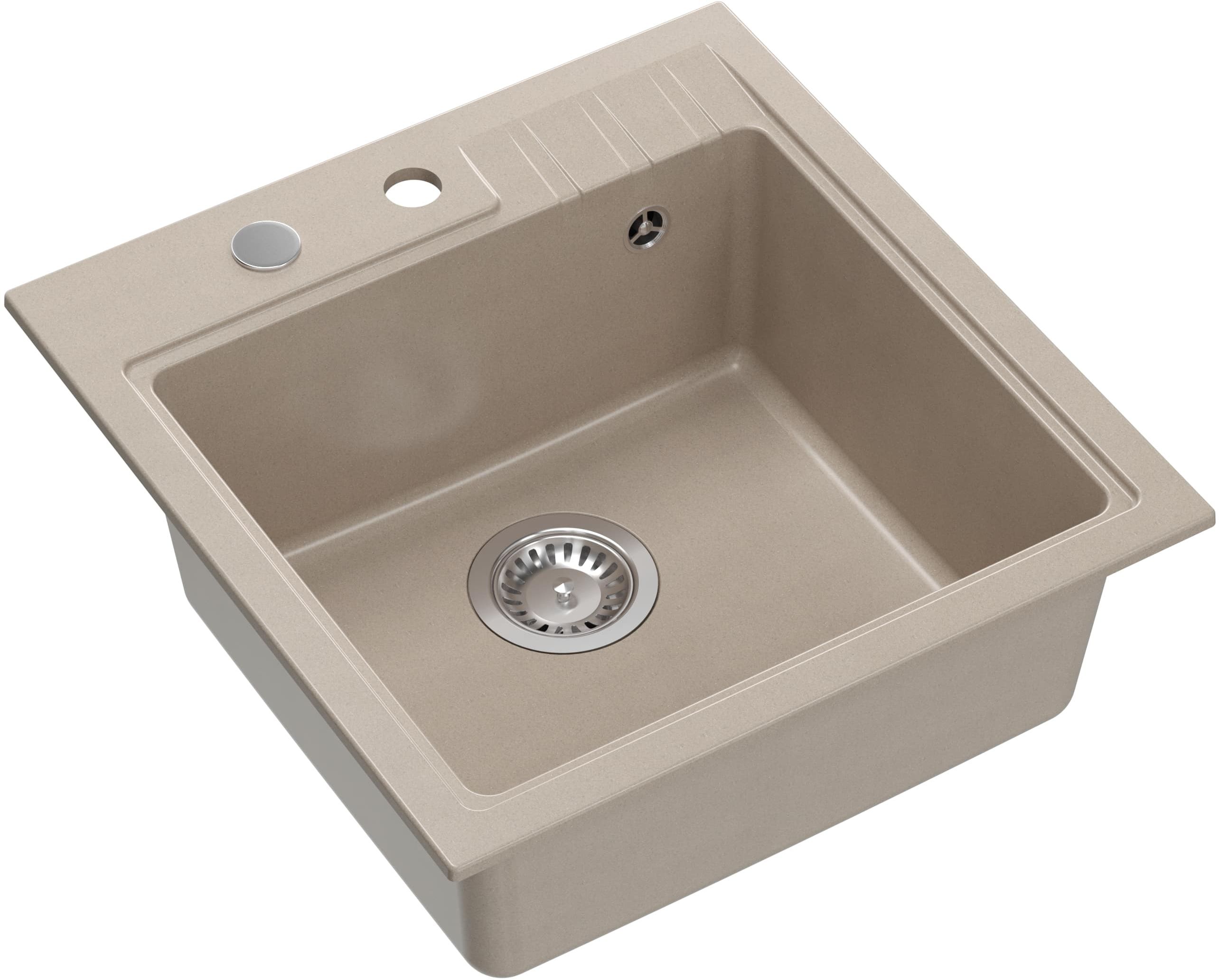 Quadron Peter graniteq mosogató 52x50 cm bézs HCQP5052BEZP