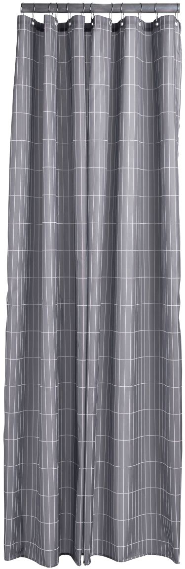 Zone Denmark Tiles zuhanyfüggöny 200x180 cm szürke 331839