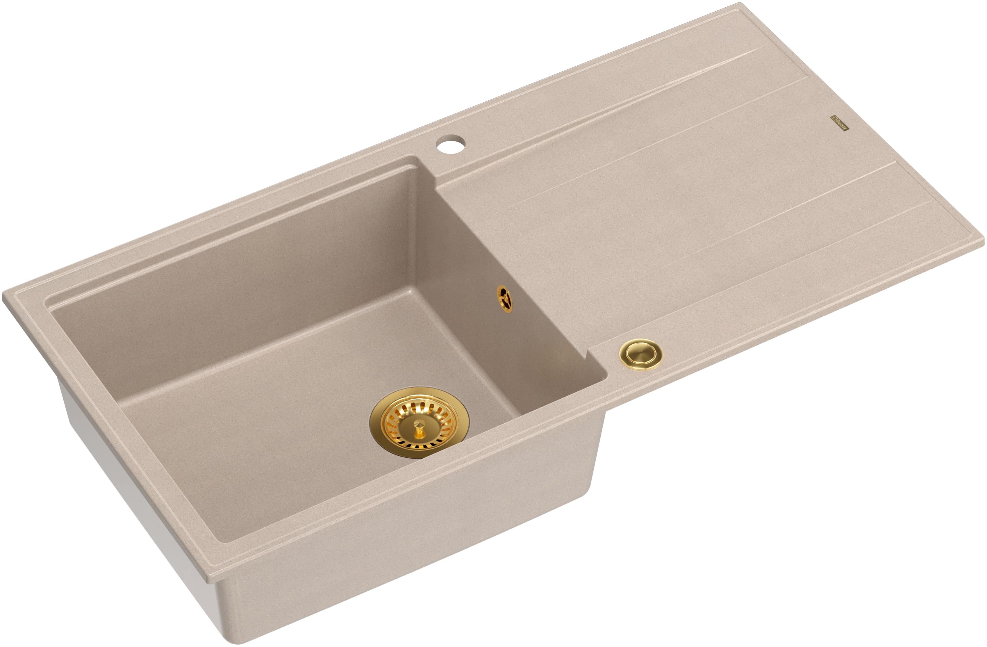 Quadron Evan graniteq mosogató 100x50 cm bézs HCQE10050U2_PVDG1_P2O