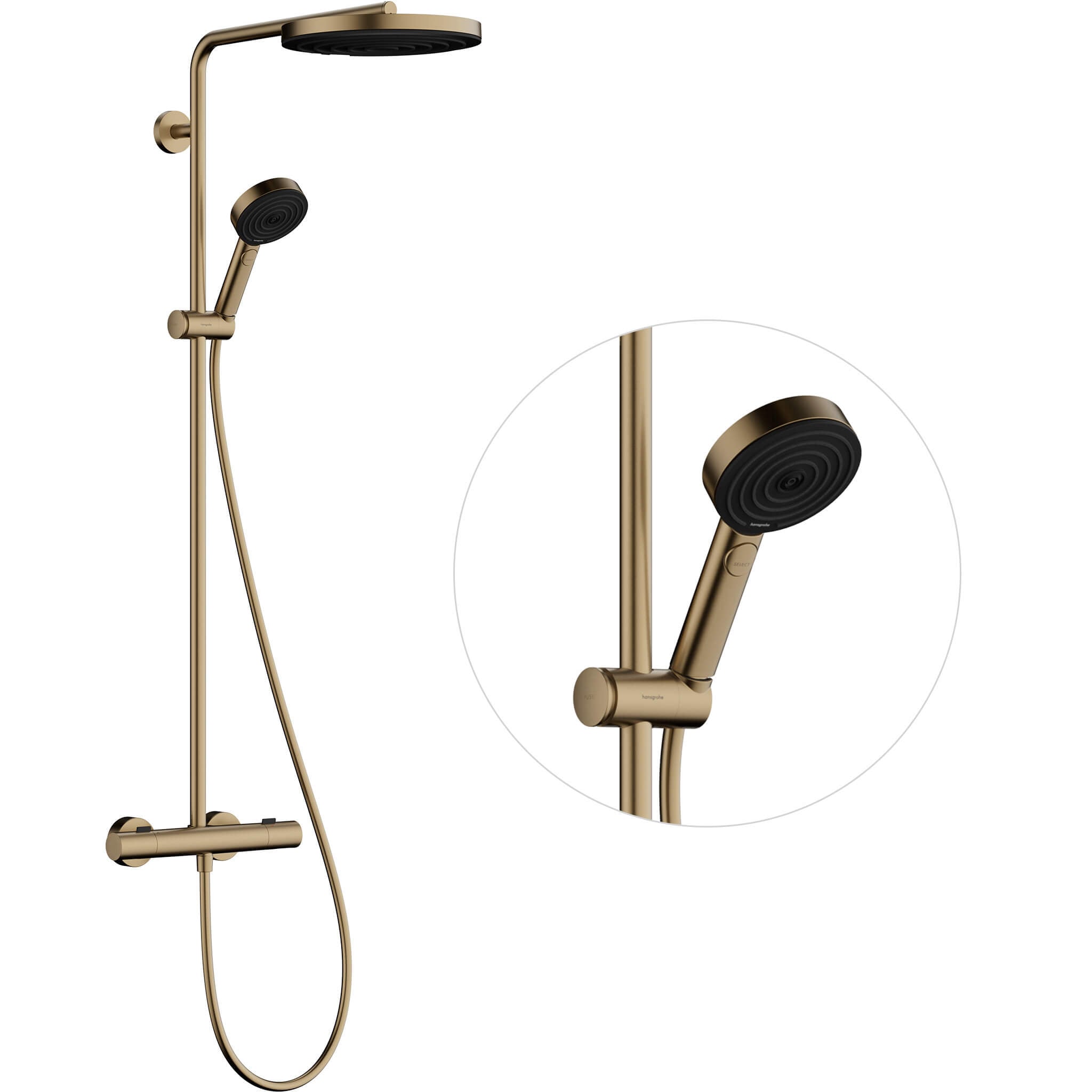 Hansgrohe iFrame zuhany készlet fal trópusi zuhany opcióval || 24237140
