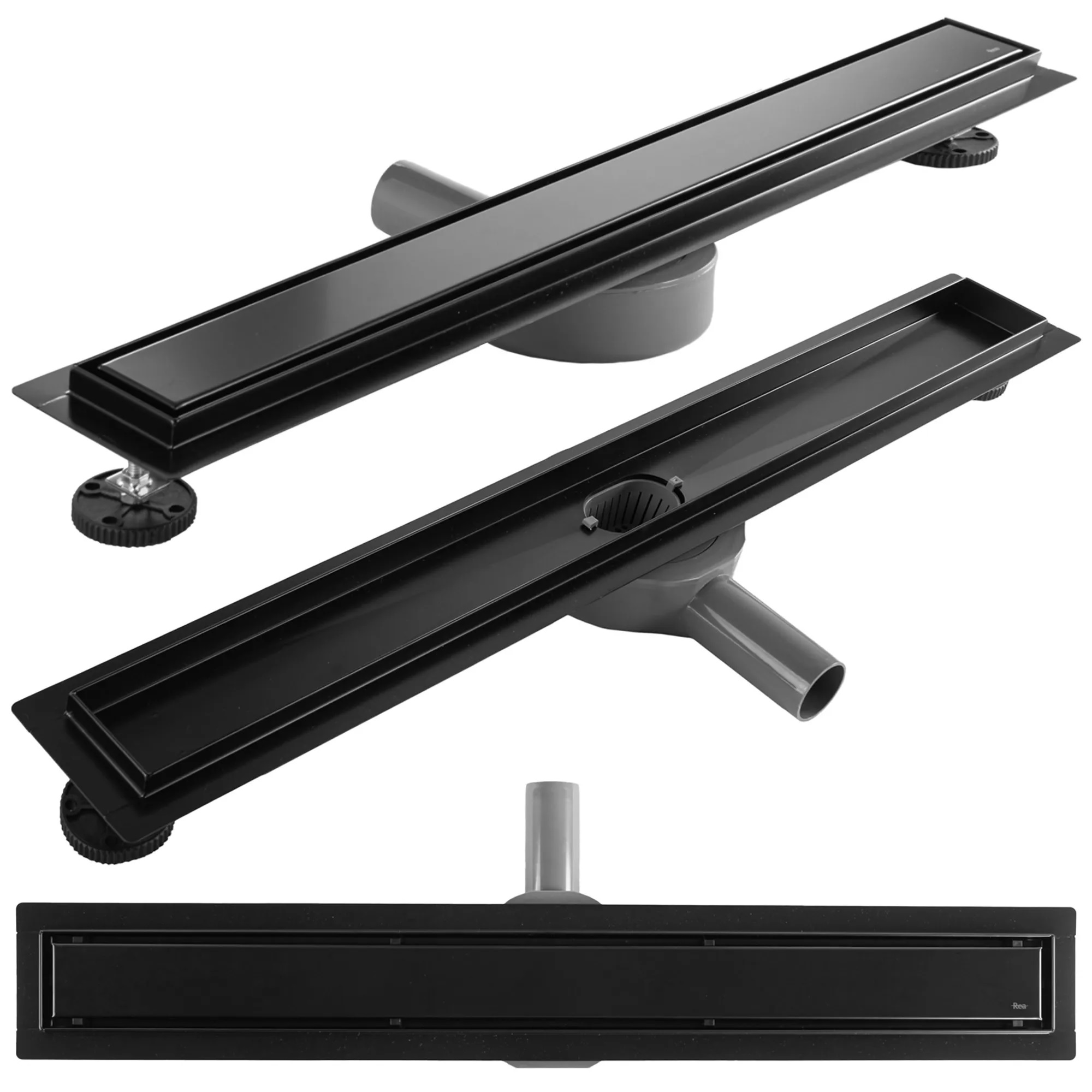 Rea Neox Pro lineáris lefolyó 80 cm fekete REA-G7803