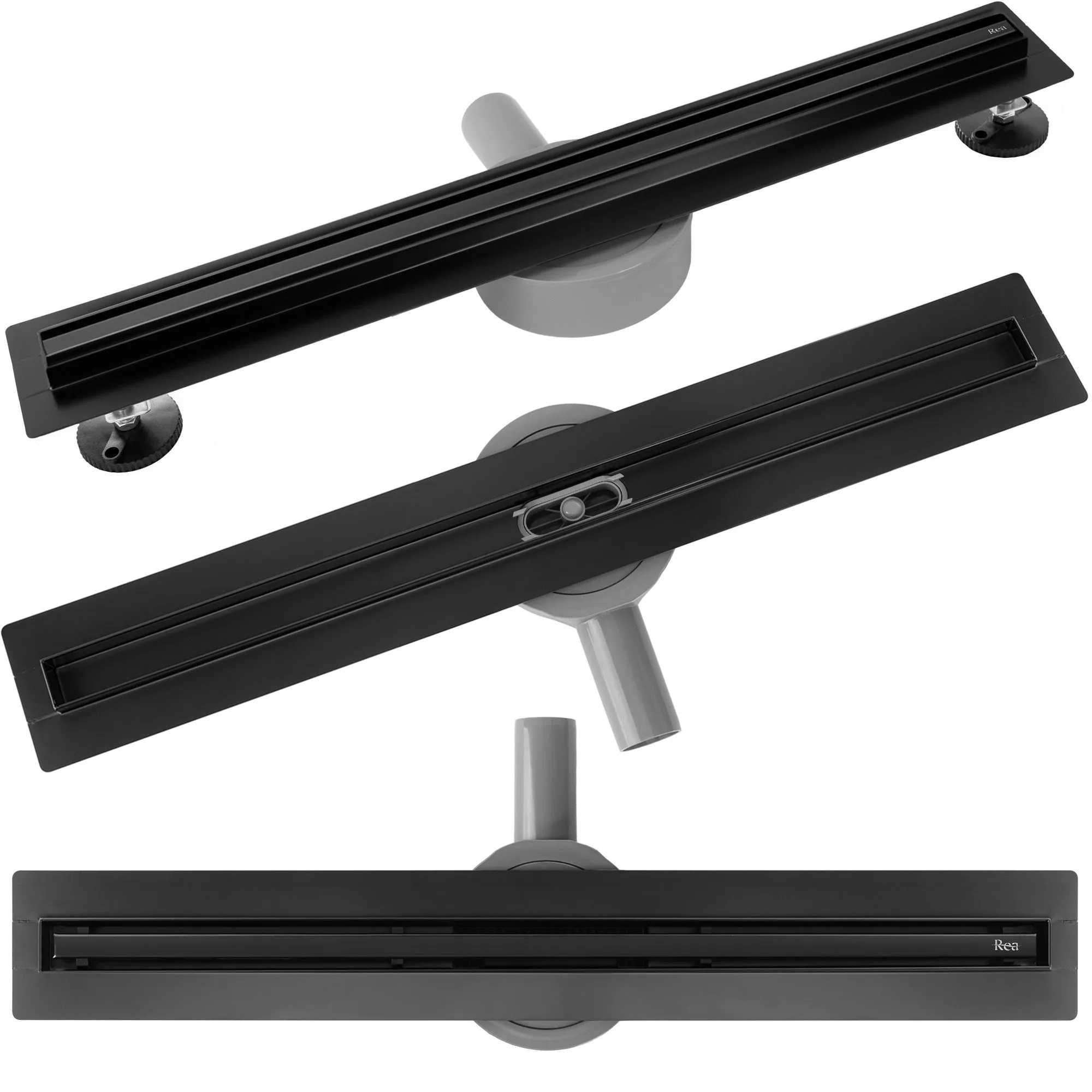 Rea Neox Slim Pro lineáris lefolyó 60 cm fekete REA-G2700