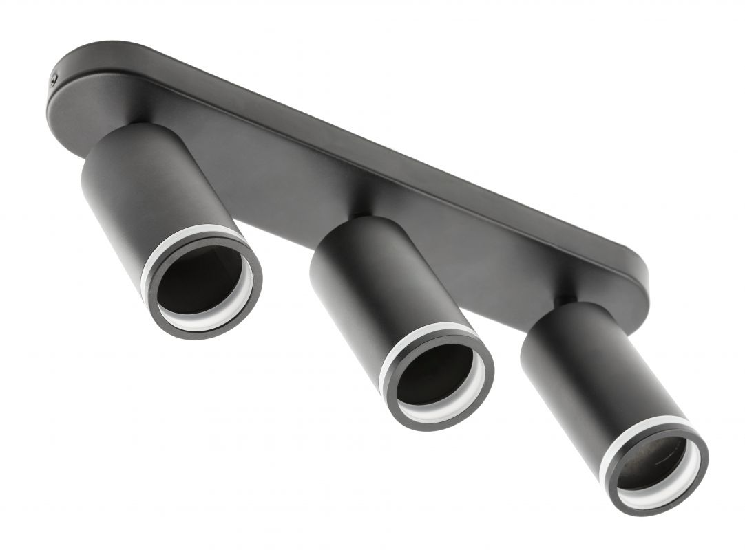 GTV Solis mennyezeti lámpa 3x50 W fekete OS-SOL-3GU10-10