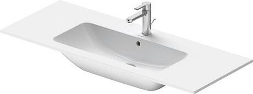 Duravit ME by Starck mosdótál 123x49 cm négyszögletes klasszikus fehér 2336123200