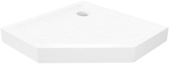 New Trendy Mild Stone ötszögletű zuhanytálca 80x80 cm fehér B-0518
