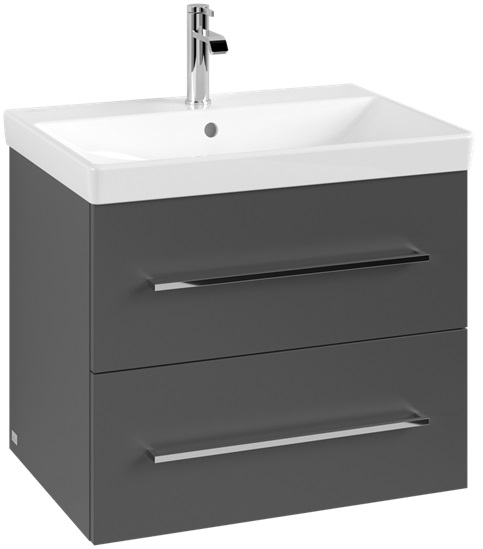 Villeroy & Boch Avento szekrény 63x45.2x51.4 cm mosdókagyló alá akasztható grafit A89000VR