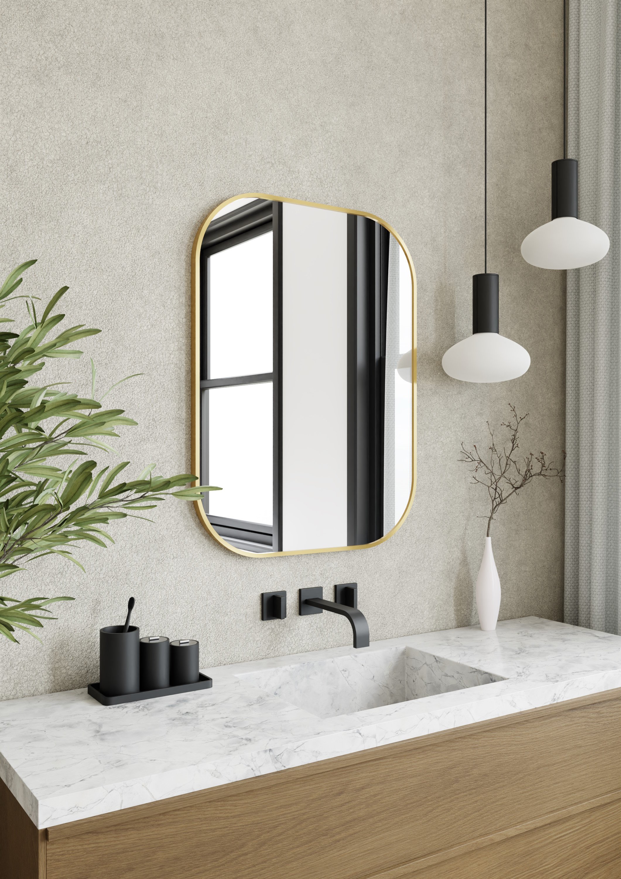 Dubiel Vitrum Luis Gold tükör 40x60 cm ovális arany 5905241013152