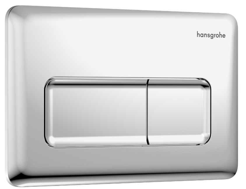 Hansgrohe iFrame Original Q öblítő gomb WC-hez fényezett króm 66001000