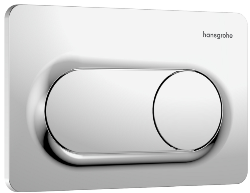 Hansgrohe iFrame Original S öblítő gomb WC-hez fényezett króm 66002000