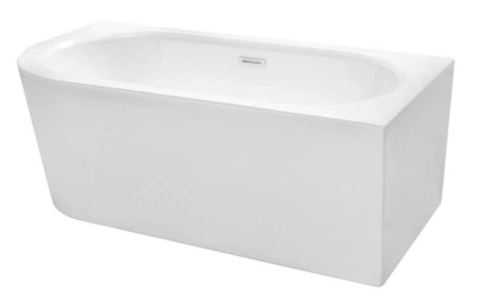 Besco Avita A-Line fal mellé szerelhető fűrdőkád 160x75 cm négyszögletes fehér #WAA-160ALBN