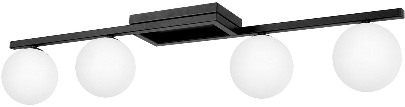 Kaja Korfu mennyezeti lámpa 4x10 W fehér-fekete K-5460