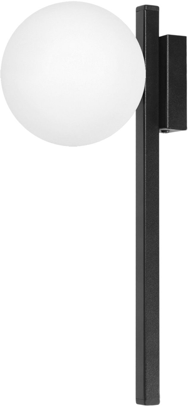 Kaja Korfu oldalfali lámpa 1x10 W fehér-fekete K-5462