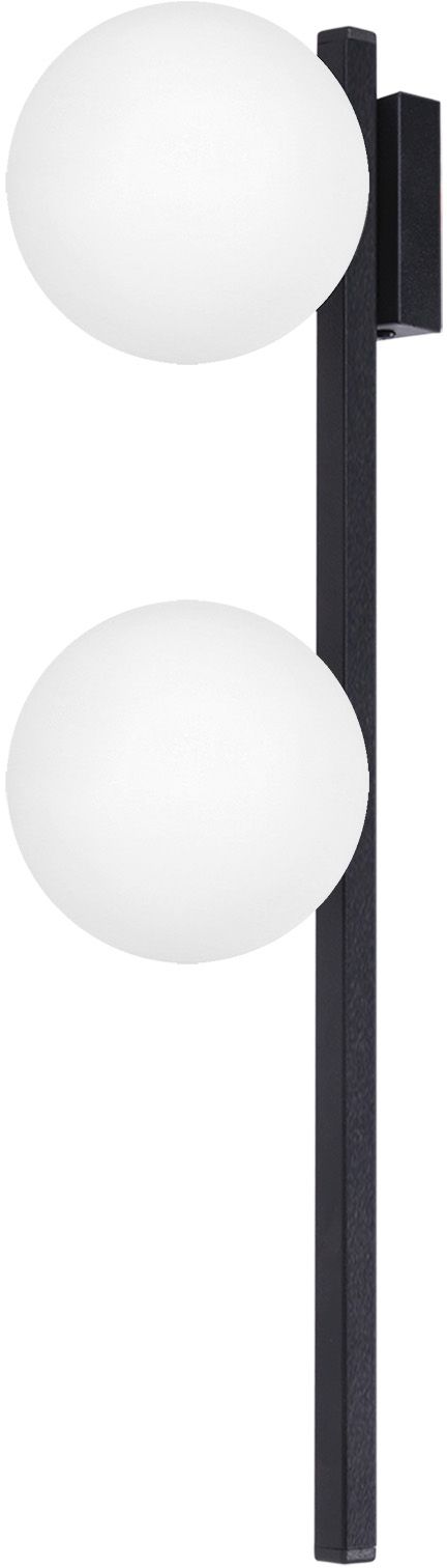 Kaja Korfu oldalfali lámpa 2x10 W fehér-fekete K-5463